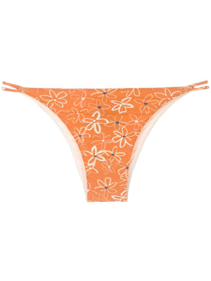 Clube Bossa Blume Printed Bikini Bottom - Orange