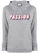 Roqa 'passion' Print Hoodie - Grey