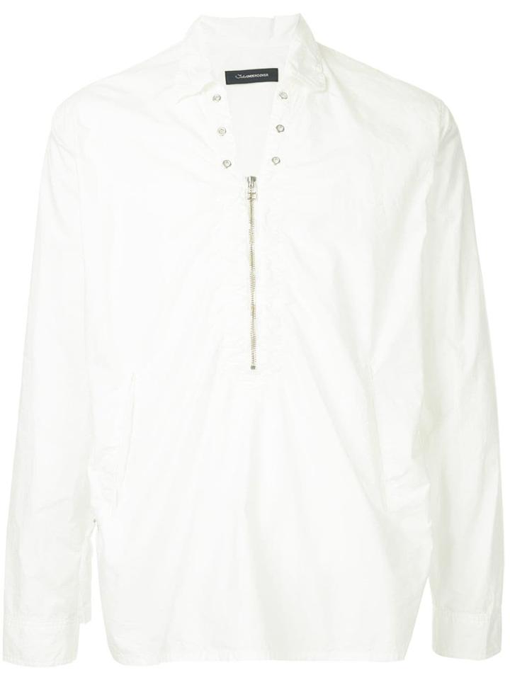 John Undercover Front Zipped Shirt - White