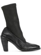 Guidi Sock Ankle Boots - Black