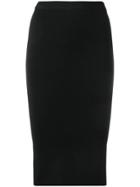Joseph Midi Pencil Skirt - Black