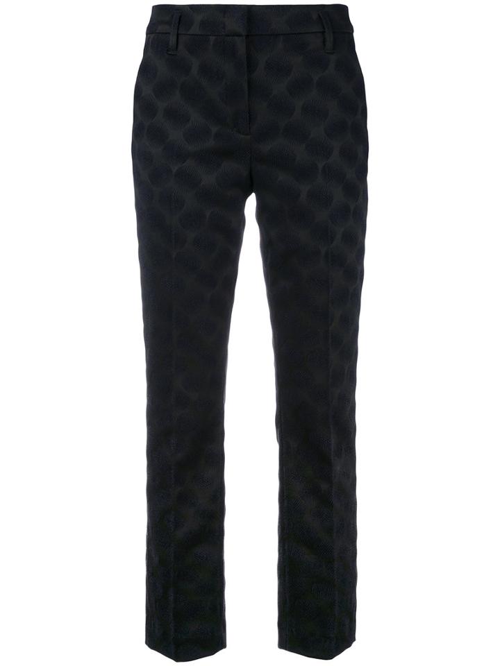 Dorothee Schumacher - Cropped Trousers - Women - Polyamide/polyester/spandex/elastane/acetate - 4, Blue, Polyamide/polyester/spandex/elastane/acetate
