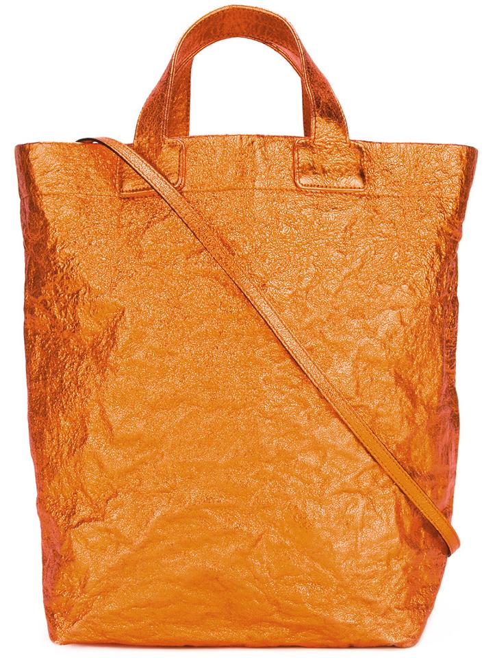 Zilla Shopper Tote, Women's, Yellow/orange, Leather