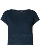 Ag Jeans - Cropped Denim Blouse - Women - Cotton - Xs, Blue, Cotton