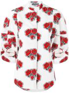 Alexander Mcqueen Poppy Print Shirt - White