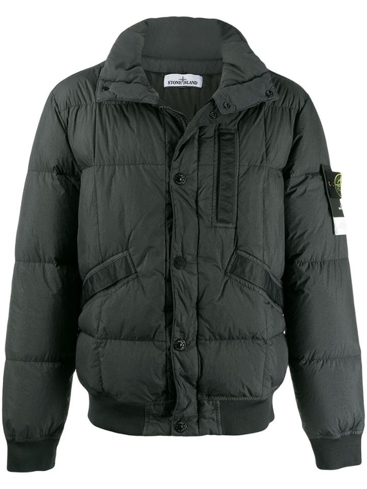 Stone Island Crinkle Reps Padded Jacket - Grey