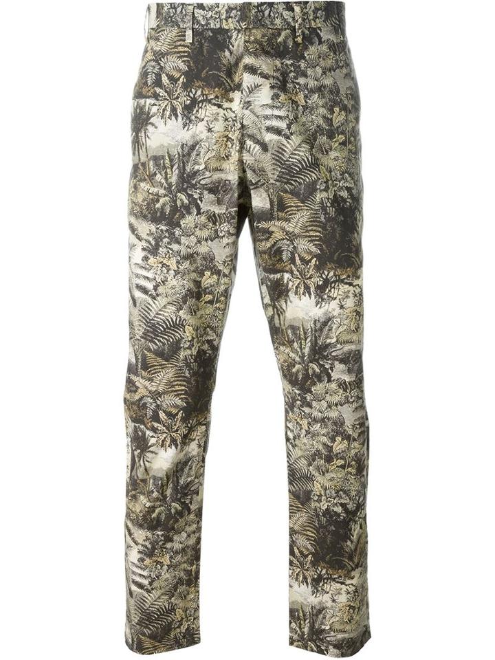 No21 Jungle Print Tailored Trousers, Men's, Size: 50, Cotton