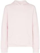 The Elder Statesman Cotton Drawstring Hoodie - Pink