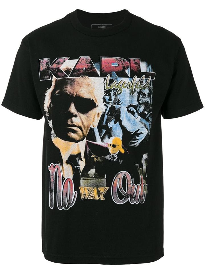 Modern Man Karl Lagerfeld Printed T-shirt - Black