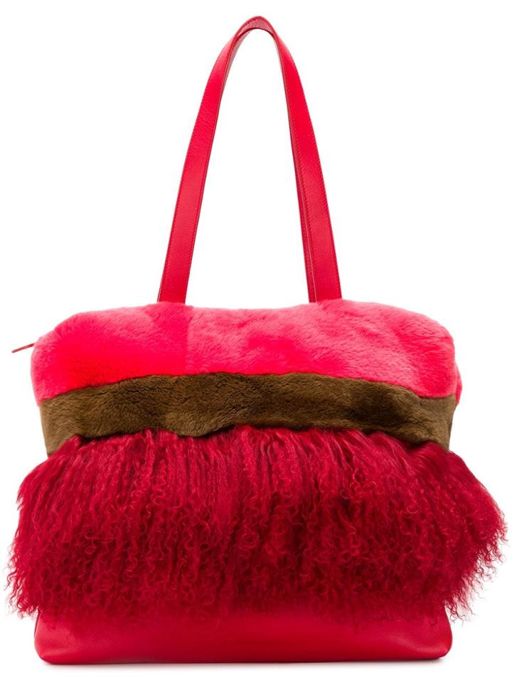 P.a.r.o.s.h. Panelled Tote - Red