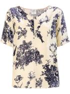 Forte Forte Floral Bird Print Top - Nude & Neutrals