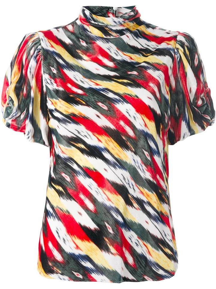 Isabel Marant Étoile - 'link' Velvet Top - Women - Silk/rayon - 36, Black, Silk/rayon