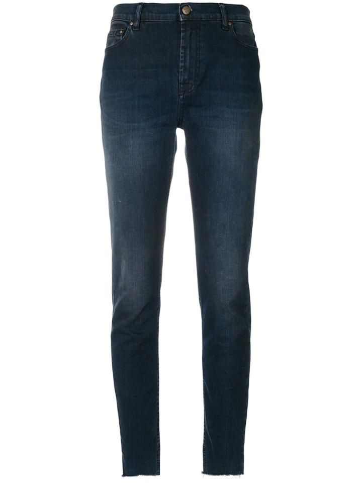 Mr & Mrs Italy Stonewashed Slim-fit Jeans - Blue