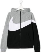 Nike Kids Teen Classic Swoosh Hoodie - Grey