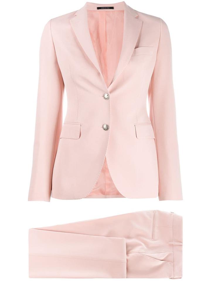 Tagliatore Classic Single-breasted Suit - Pink