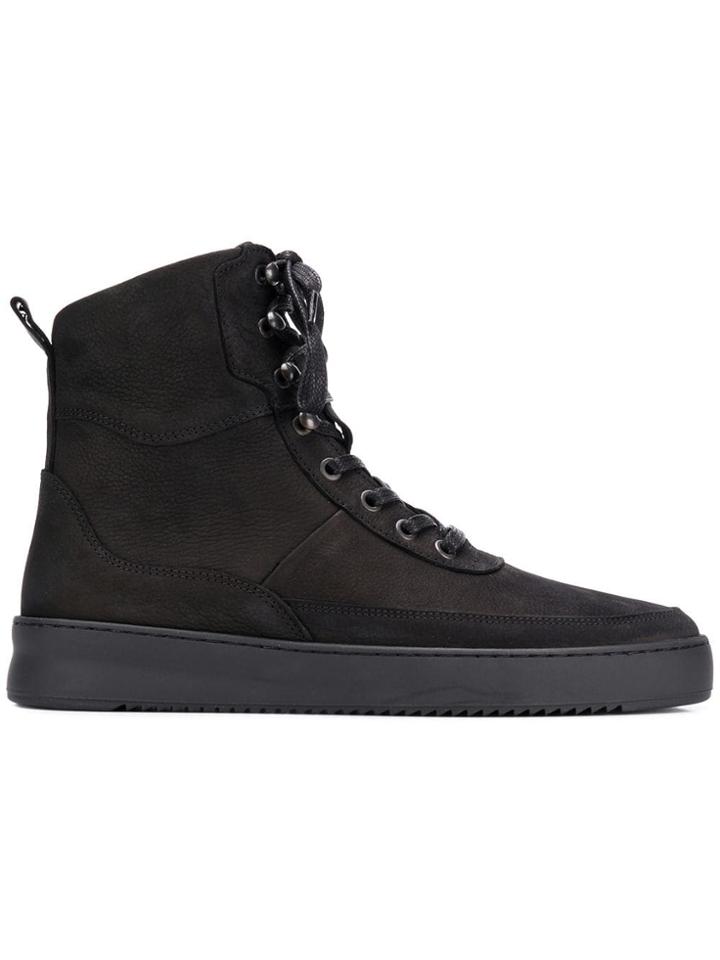 Filling Pieces Lace-up Boots - Black