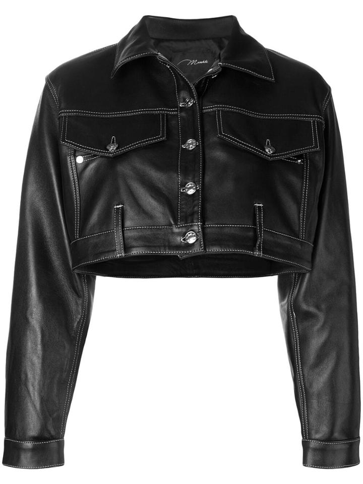 Manokhi Short Oversized Jacket - Black