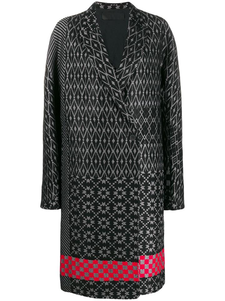 Haider Ackermann Jacquard Coat - Black