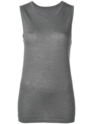 Frenckenberger Knit Tank Top - Grey