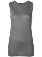 Frenckenberger Knit Tank Top - Grey