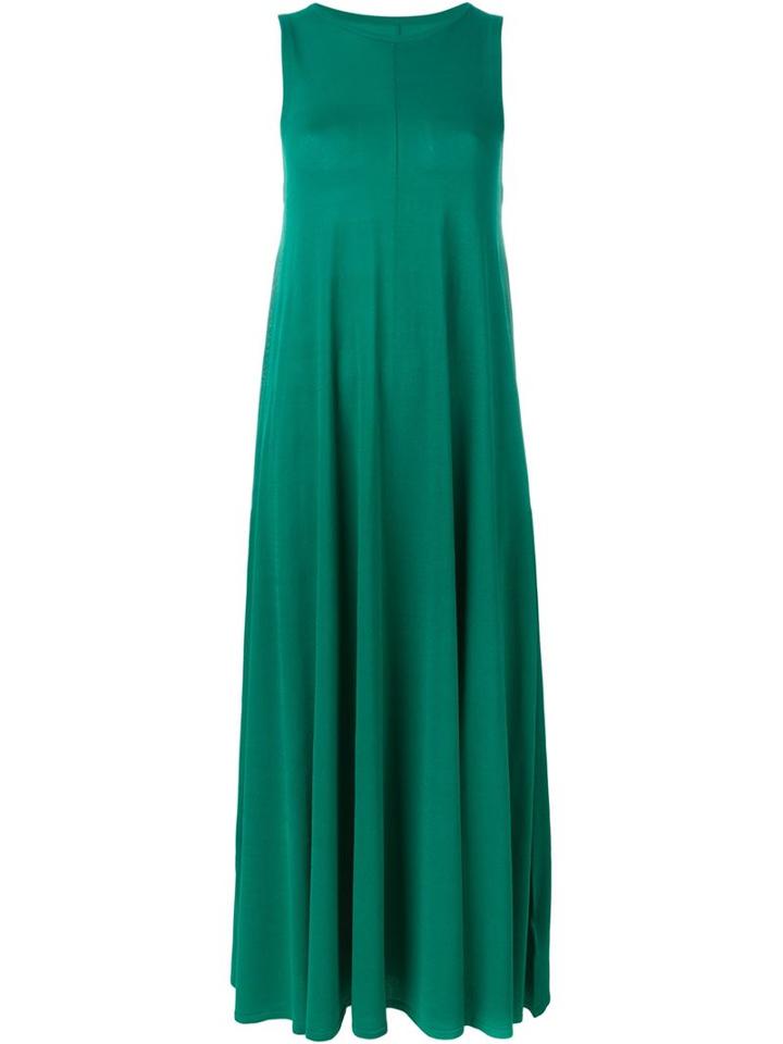 Mm6 Maison Margiela Sleeveless Maxi Dress, Women's, Size: L, Green, Viscose/polyamide