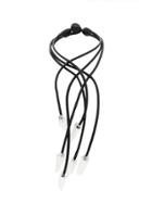 Monies Interconnected Cable Necklace - Black