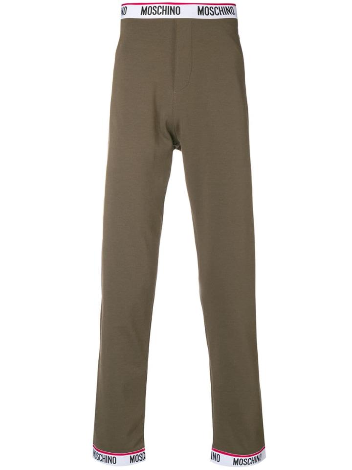 Moschino Logo Band Detail Track Pants - Green