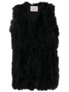 Twin-set Feather Gilet - Black