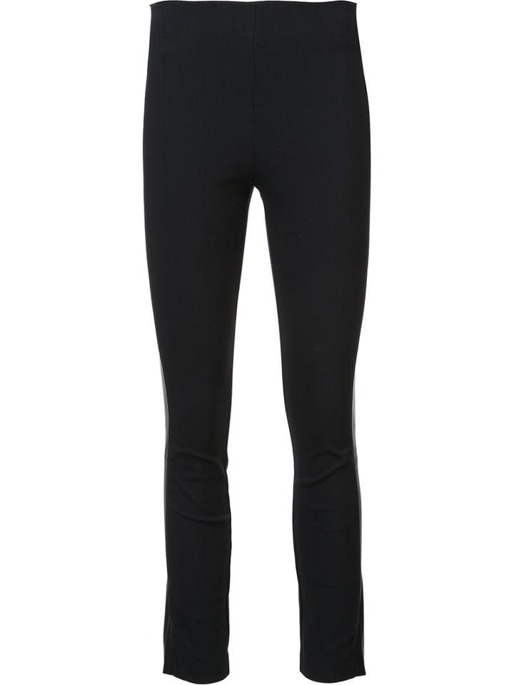 Rag & Bone Cropped Leggings, Women's, Size: 12, Black, Cotton/lamb Skin/polyamide