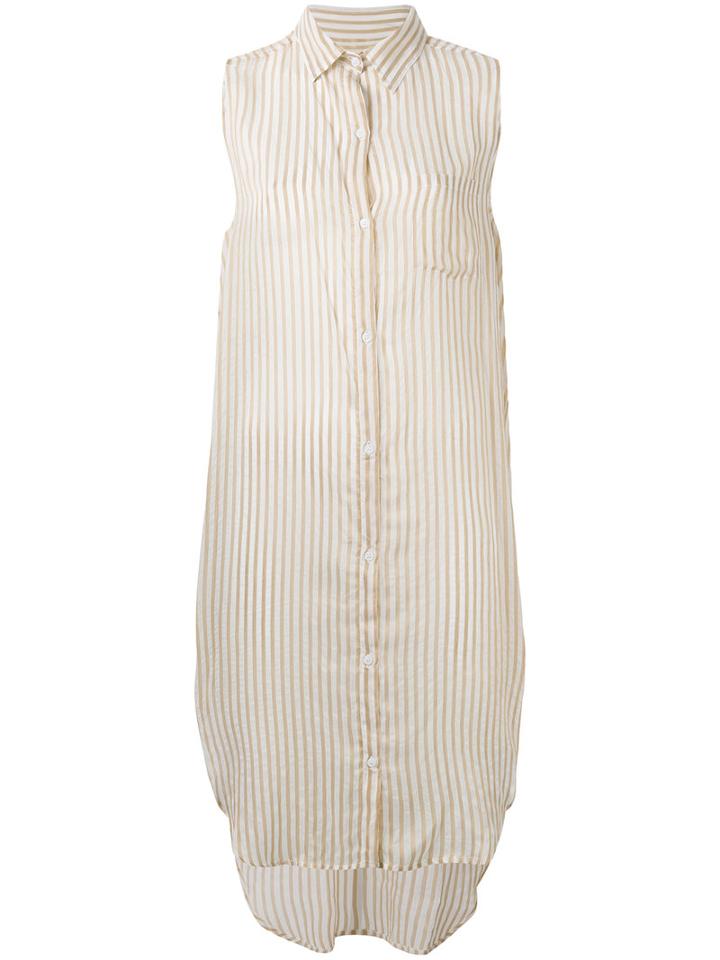 Mes Demoiselles - Striped Shirt - Women - Polyester/viscose - 38, White, Polyester/viscose