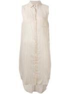 Mes Demoiselles - Striped Shirt - Women - Polyester/viscose - 38, White, Polyester/viscose