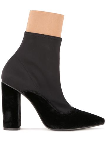 Lalo Pointed Toe Ankle Boots - Black