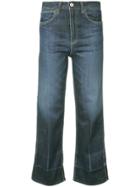 Rag & Bone /jean Clermont Bootcut Cropped Jeans - Blue
