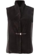 Manzoni 24 'dunkel' Vest, Women's, Size: 42, Brown, Silk/mink Fur/acetate/cashmere