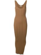Toteme Ribbed Knit Dress - Brown