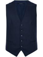 Tagliatore Buttoned Waistcoat - Blue