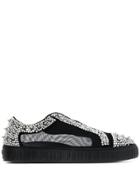 Philipp Plein Crystal Low-top Sneakers - Black