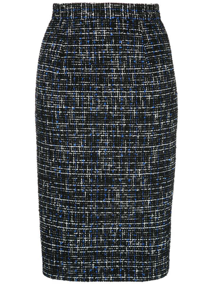 Estnation Tweed Midi Skirt - Black