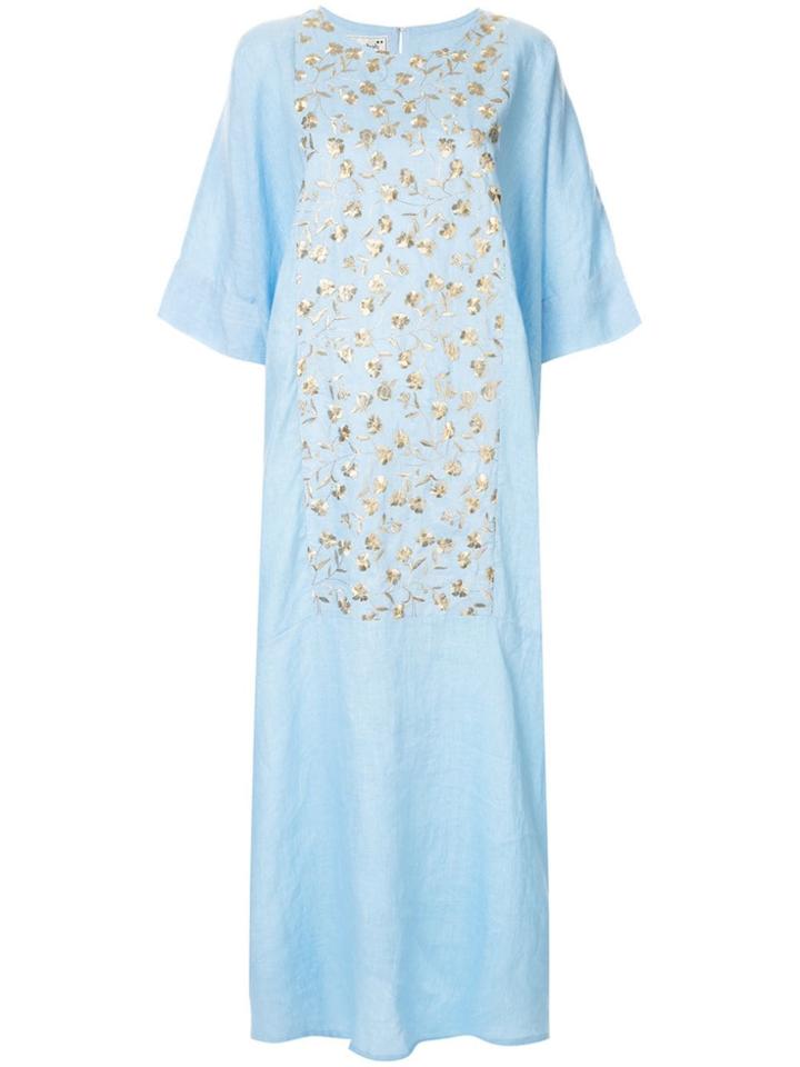 Bambah Floral Rachelle Kaftan - Blue