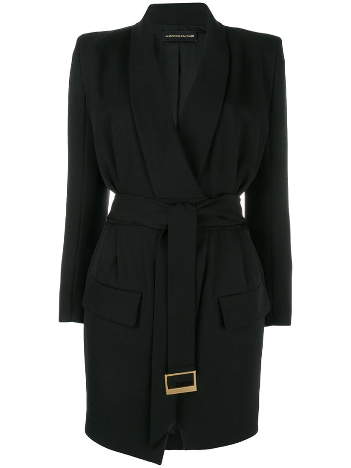 Alexandre Vauthier Belted Blazer Dress - Black