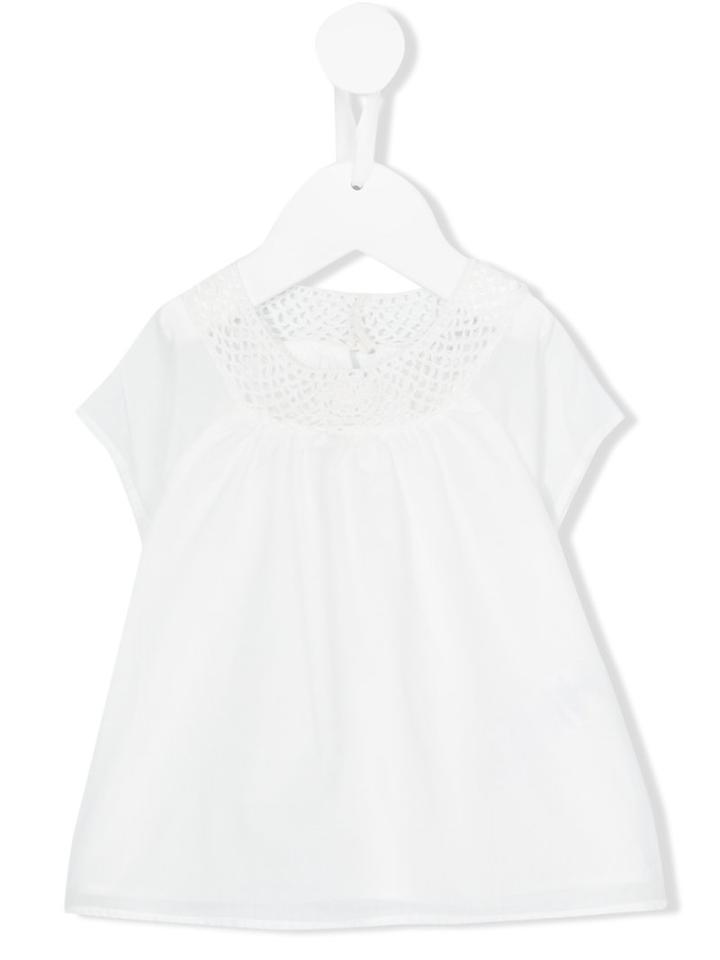 Chloé Kids - Crochet Detail Blouse - Kids - Cotton - 36 Mth, White