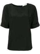 Odeeh Curved Hem T-shirt - Black