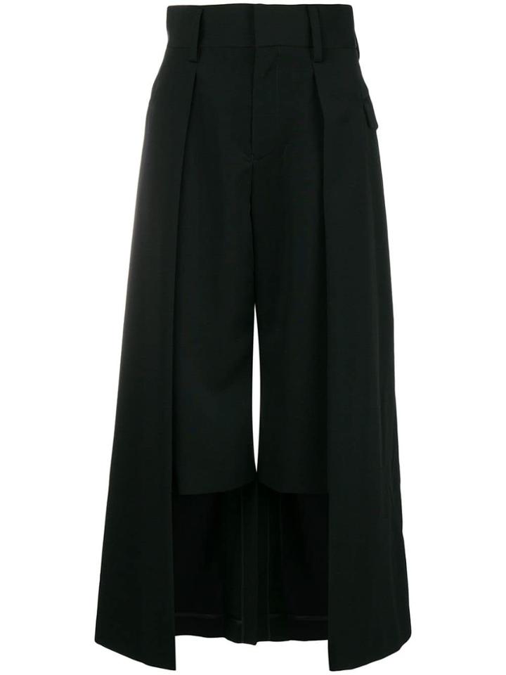 Comme Des Garçons Noir Kei Ninomiya Double-layer Cropped Trousers -