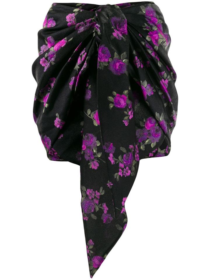 Magda Butrym Yokohama Floral Skirt - Black