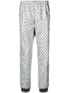 Gucci Sparkling Gg Track Trousers - Silver