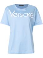 Versace Collection Logo Printed T-shirt - Blue