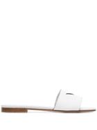 Prada Cutout Logo Slides - White