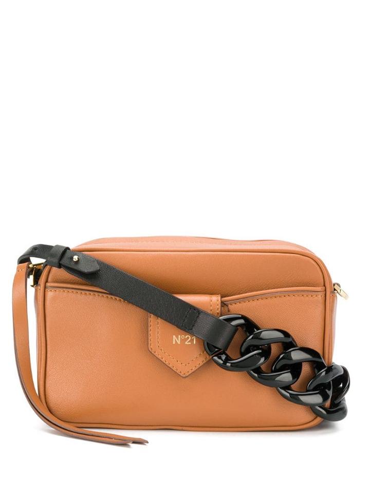 Nº21 Chain Satchel - Brown