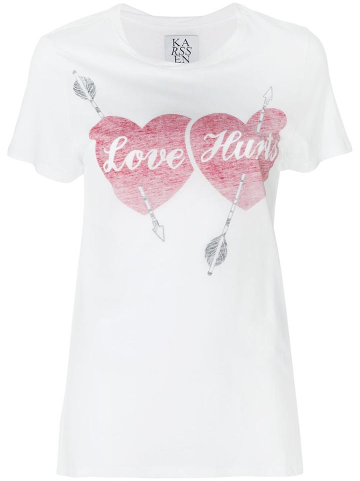 Zoe Karssen Love Hurts Top - White