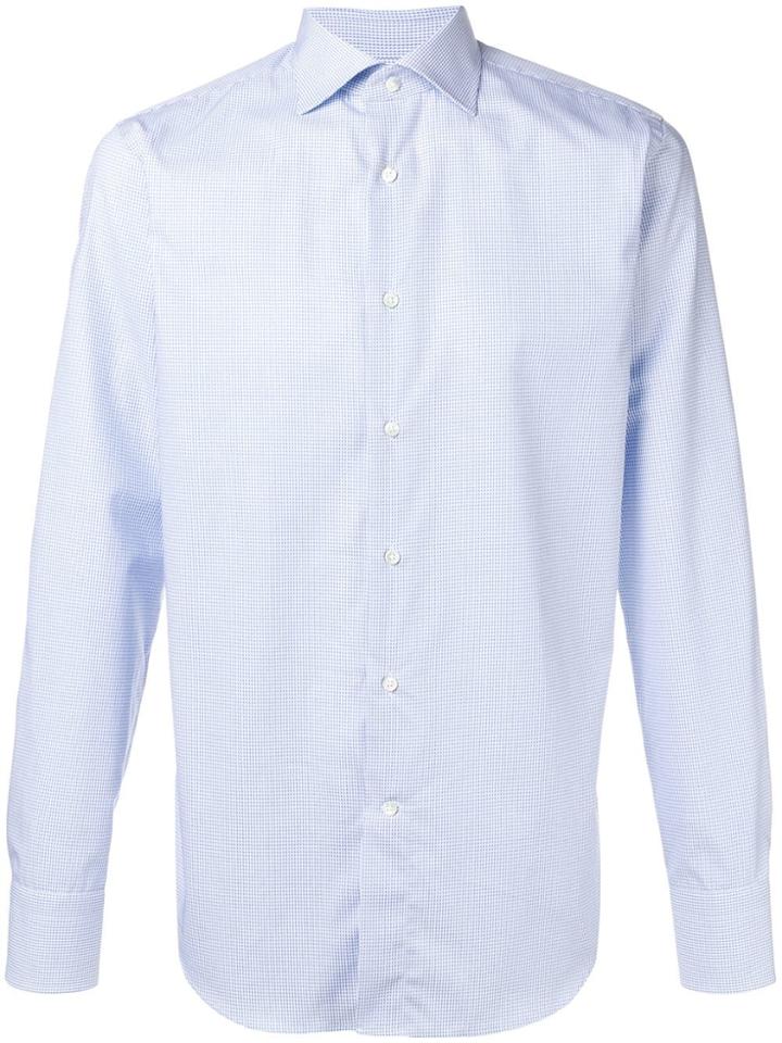 Canali Printed Shirt - White